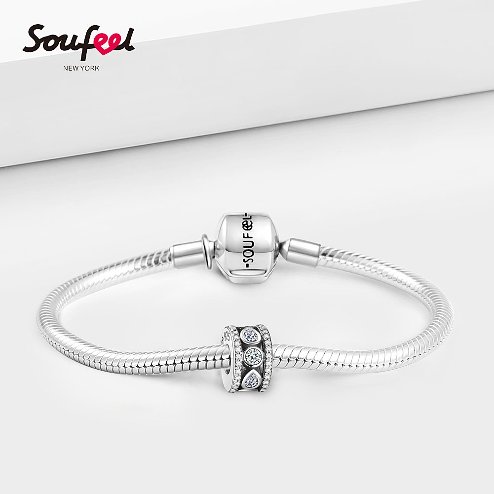 Bloqueur Charms Argent 925 Pour Bracelets - Lot De 2 - Compatible Pandora, Chamilia