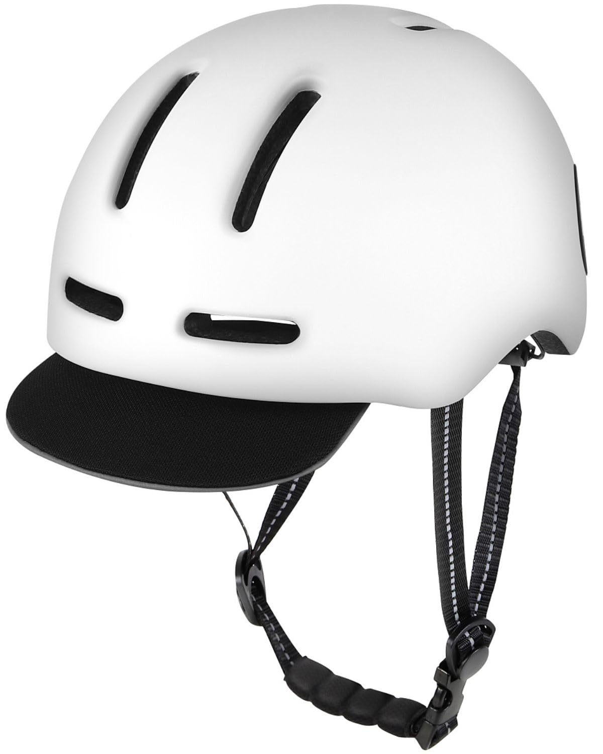 unizom 自転車 ヘルメット 大人 【サイクルプロショップ推奨】 レディース メンズ おしゃれ 防災 【盗難防止・CE認証(EN1078)】 帽子型 軽量 通気性 (ホワイト)商品画像