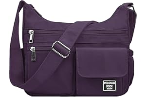 VOLGANIK ROCK Crossbody Bags for Women RFID Lightweight Travel Shoulder Bag Waterproof Nylon purses and handbags Pocketbook