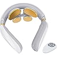 Tianfucen Neck Massager with Heat, Portable Electric Neck Massager, Neck Massage, 3 Model 15 Levels Smart Neck Massager for Pain Relief Deep Tissue