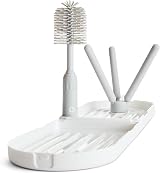 Munchkin Travel Drying Rack with Bottle Brush and Extendable Brush