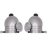 15th Century Gothic Steel Pauldrons – Medieval Shoulder Armor – Articulated Knight Plate with Rondel – Reenactment, LARP