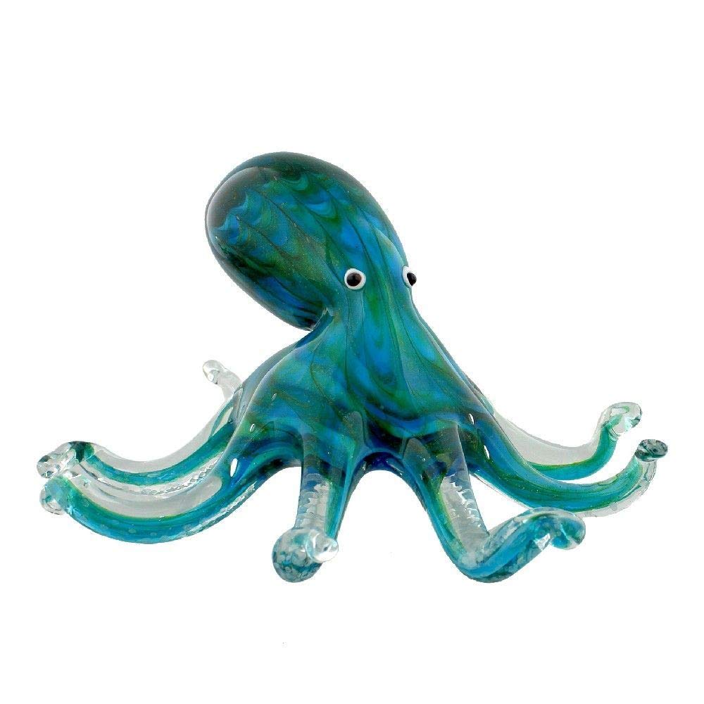 Glass Animal Paperweight/Ornament ~ Figure/Figurine - OCTOPUS (Large)