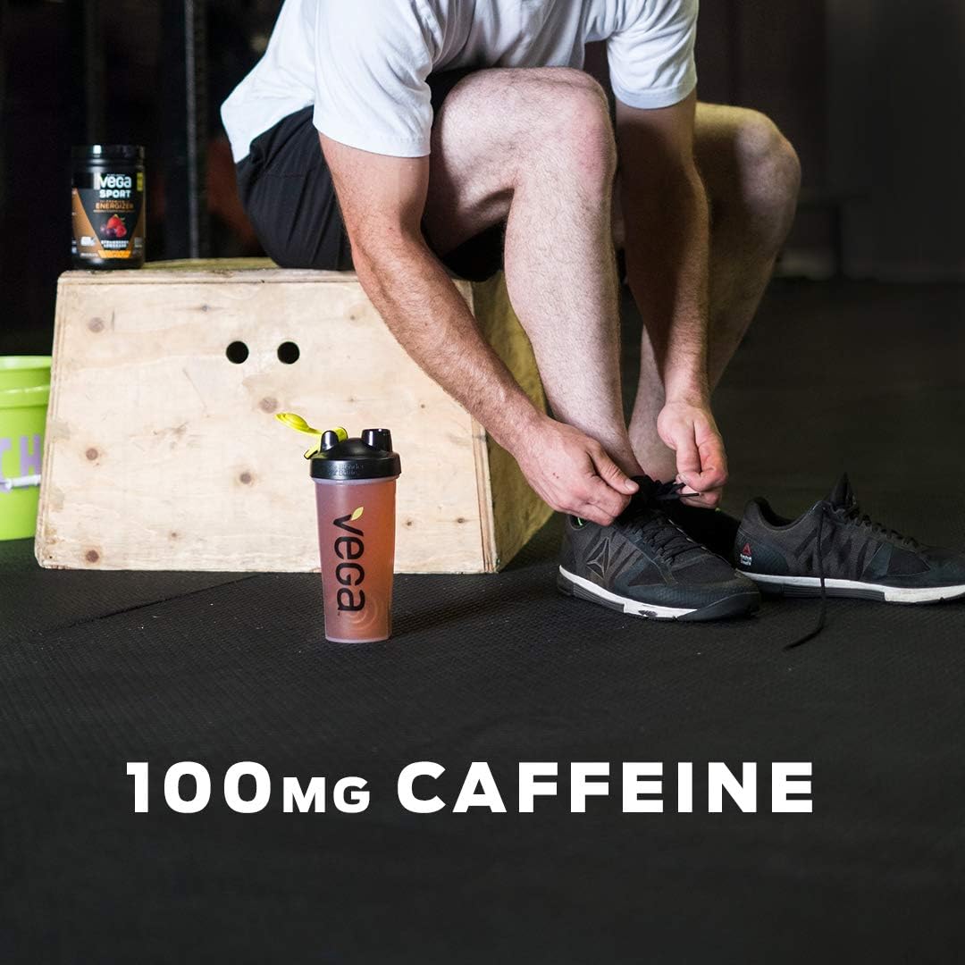 Vega Sport Pre-Workout Energizer Acai Berry (19oz, 30 Servings) - Vegan, Gluten Free, All Natural, Pre Workout Powder, Non GMO: Health & Personal Care