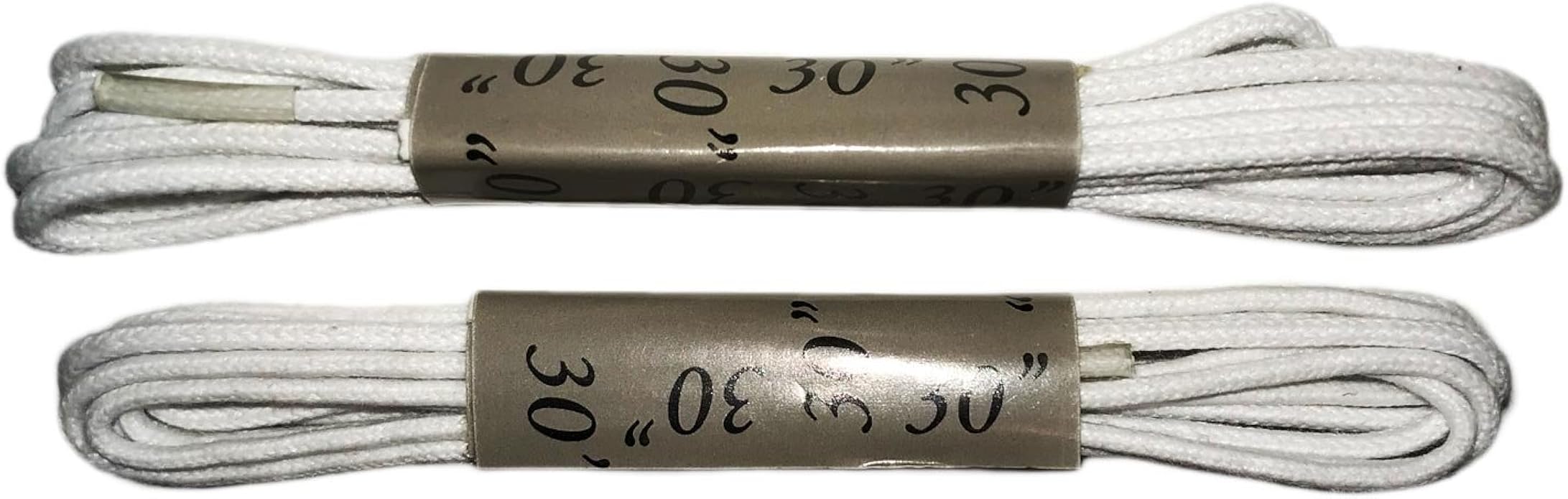 Golf Shoe Laces White waxed Codohyde 30" 2 Pair Pack Shoes