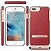 iPhone 7 Plus Case, G-CASE [Plating ] - Black and Metallic Rose Gold [Metal Kickstand][Anti-Scratch][Synthetic Leather][Shockproof] For Apple iPhone 7 Plus (2016)