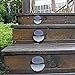 Kinna 4-Pack Brown Solar LED Fence Lights Waterproof Wall Mount Deck Warm White Lights