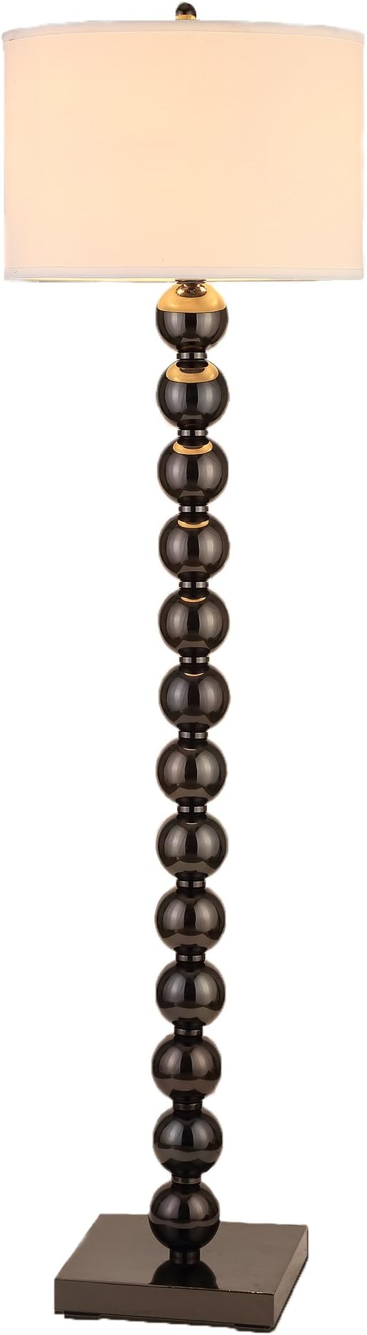 Artiva USA LED703108 LED703108FJB Cosimo 61" Jet Black Steel Ball LED Floor Lamp with Dimmer, 61 inches