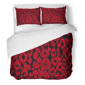 Amazon Com Semtomn Decor Duvet Cover Set King Size Leopard Skin