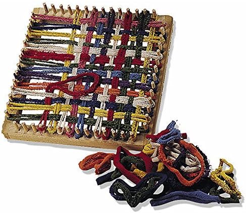 Folk Toys Classic Kid Wooden Weaving Weave Potholder Craft Wood Looper Loom by Folk Toys
