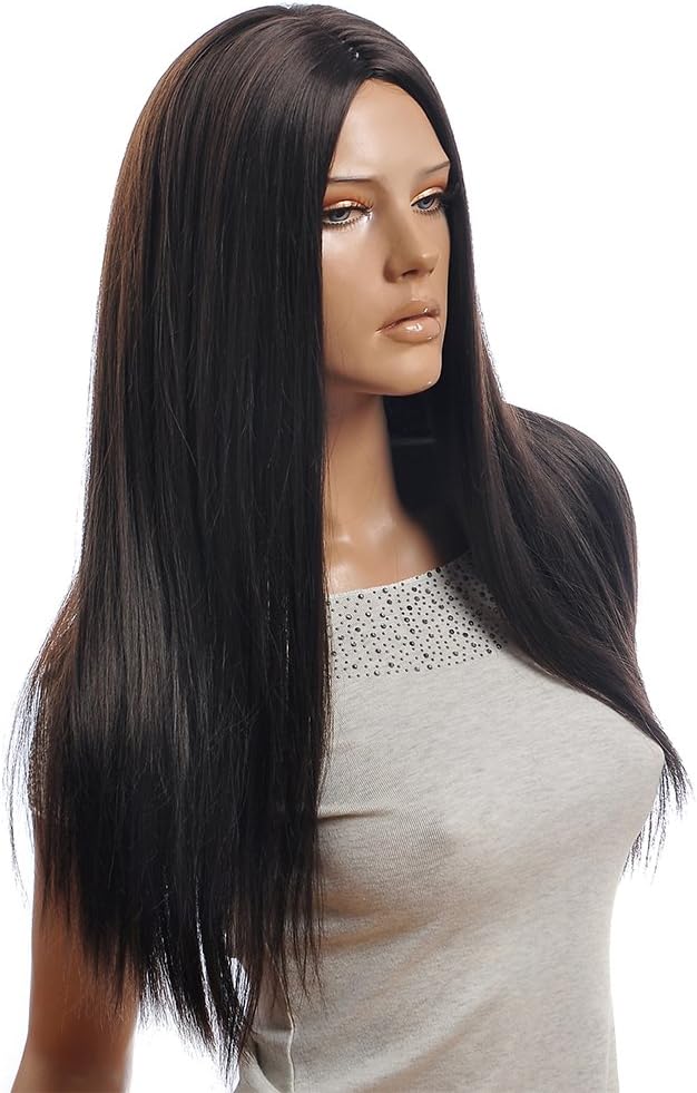 Sensational Wigs Straight Long Brown Wig for Women Ladies Wigs Affordable Hair Wig Online D3402