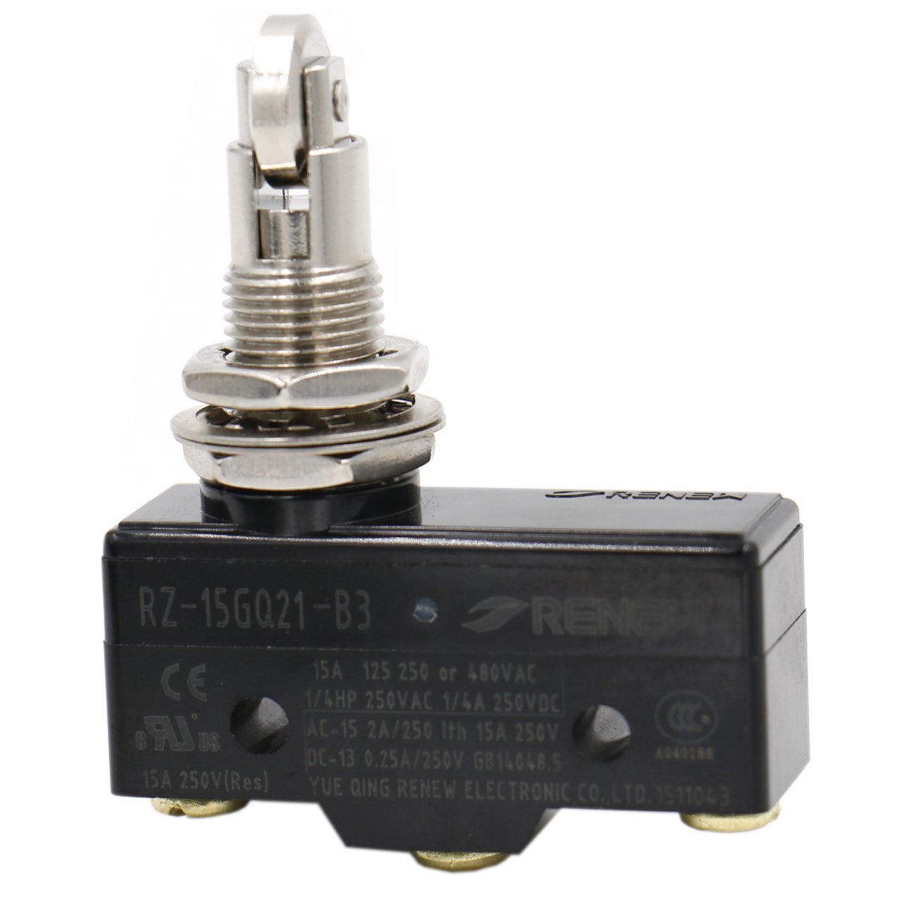 Heschen Micro switch Z15GQ21B panel mount cross roller plunger medium