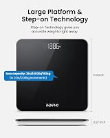 RENPHO Digital Bathroom Scale 180kg 400lb 0.1lb 0.05kg Large Platform view 6