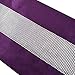 OZXCHIXU(TM 13inch x 72inch Table Runner with Diamante Strip and Tassels (Purple)