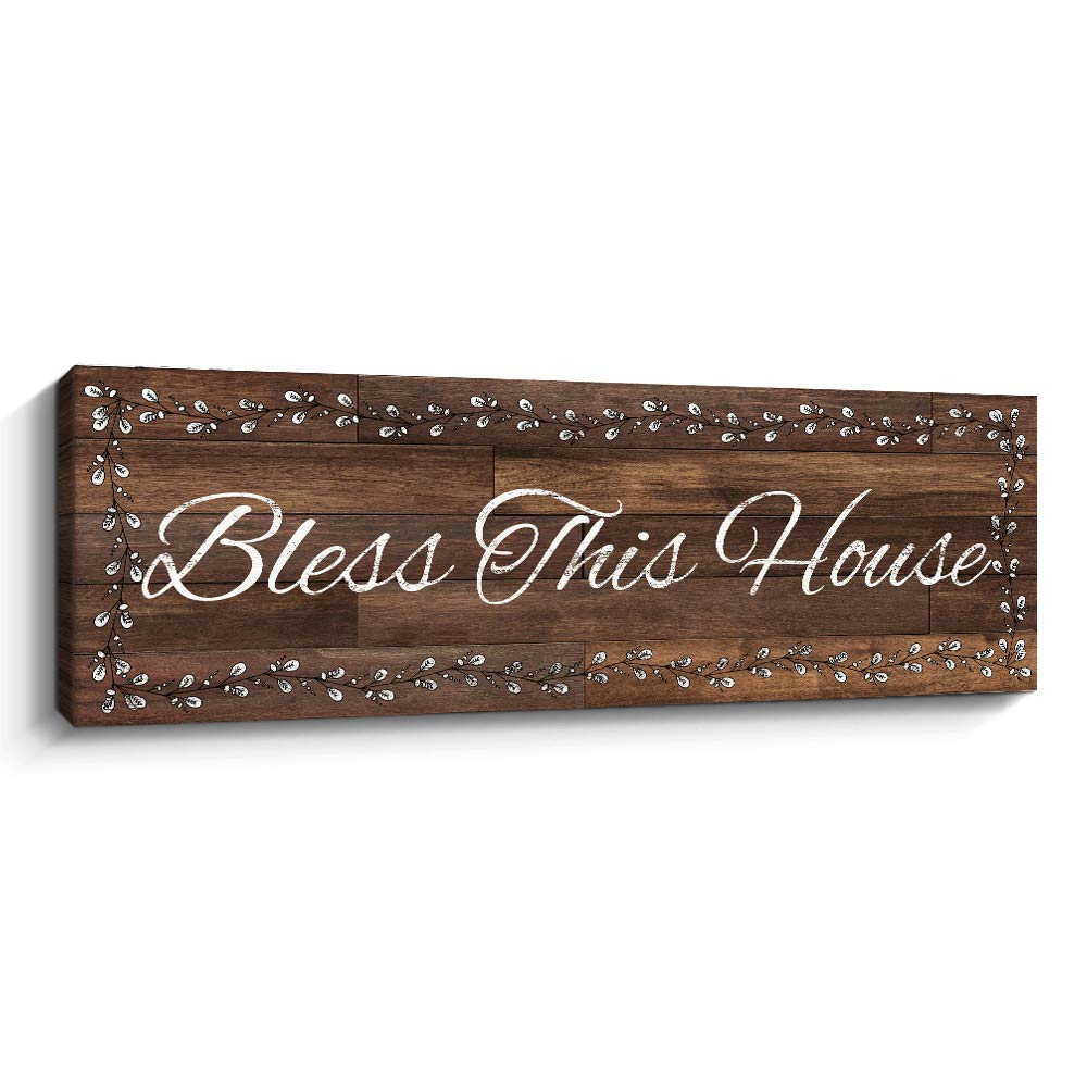 Buy Bless This House Inspirational Wall Art Plaque Motivational Wall