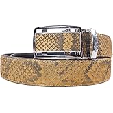 Genuine python leather skin belts for men snakeskin dress belt casual men's belt snake leather belts for men width 1.5"