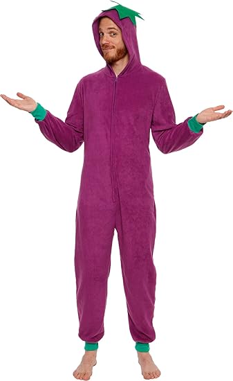 purple and silver jumpsuit