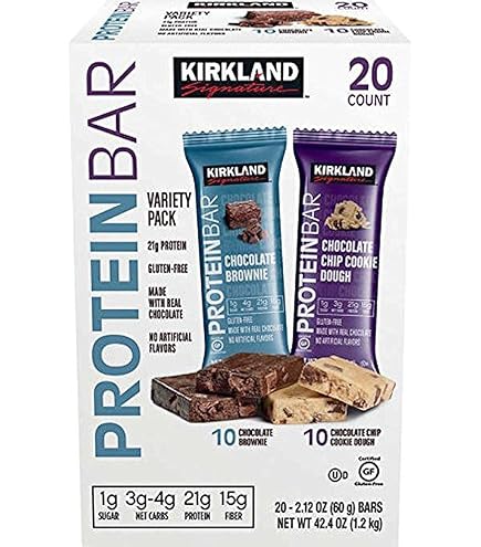 Amazon.com: Kirkland Signature Protein Bar Variety Pack 20 Count