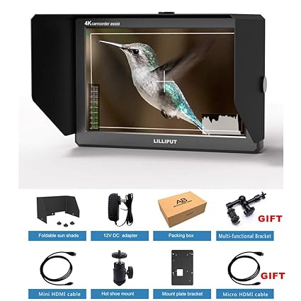 LILLIPUT A8/A8S Monitor de Campo de vídeo para cámara réflex ...