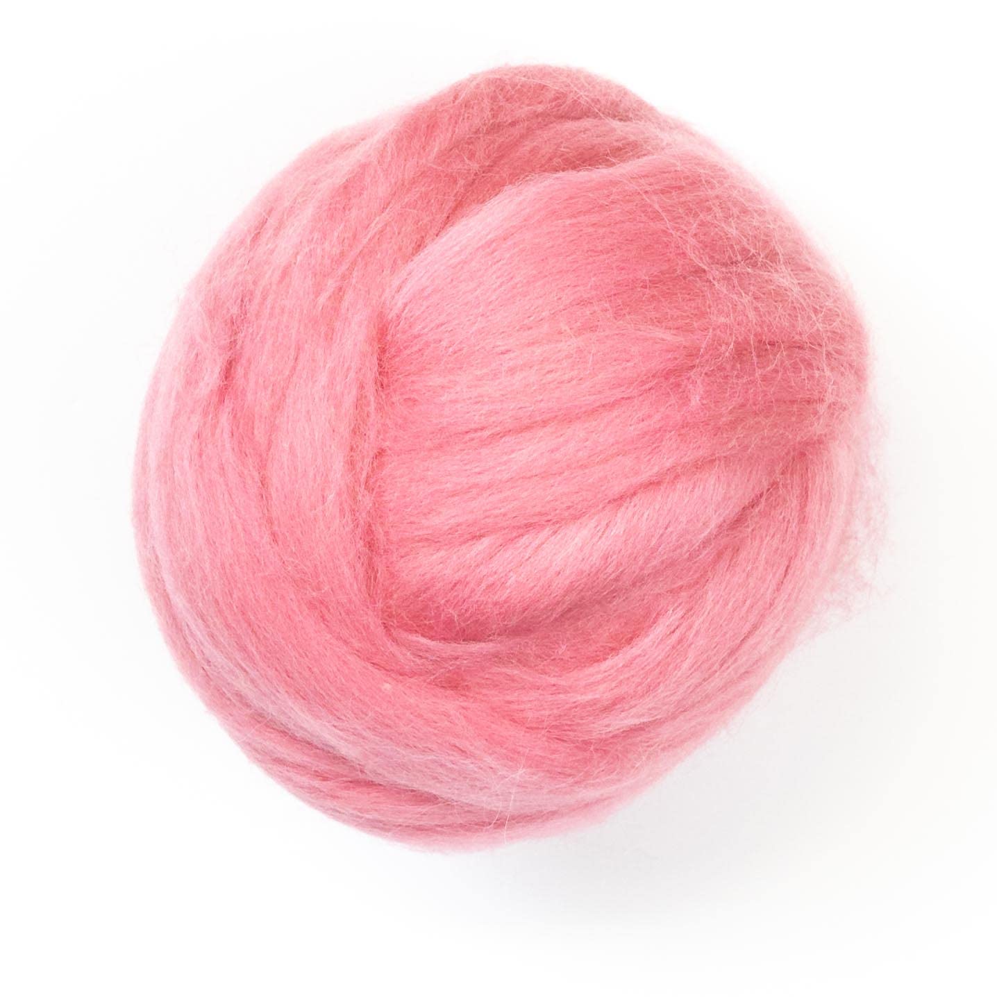 Kondoos Coloured 225 gram Natural Wool roving Tops, Best Wool for Needle Felting, Wet Felting, handcrafts, Spinning and Stuffing Fleece. (Wild Watermelon) — image 1