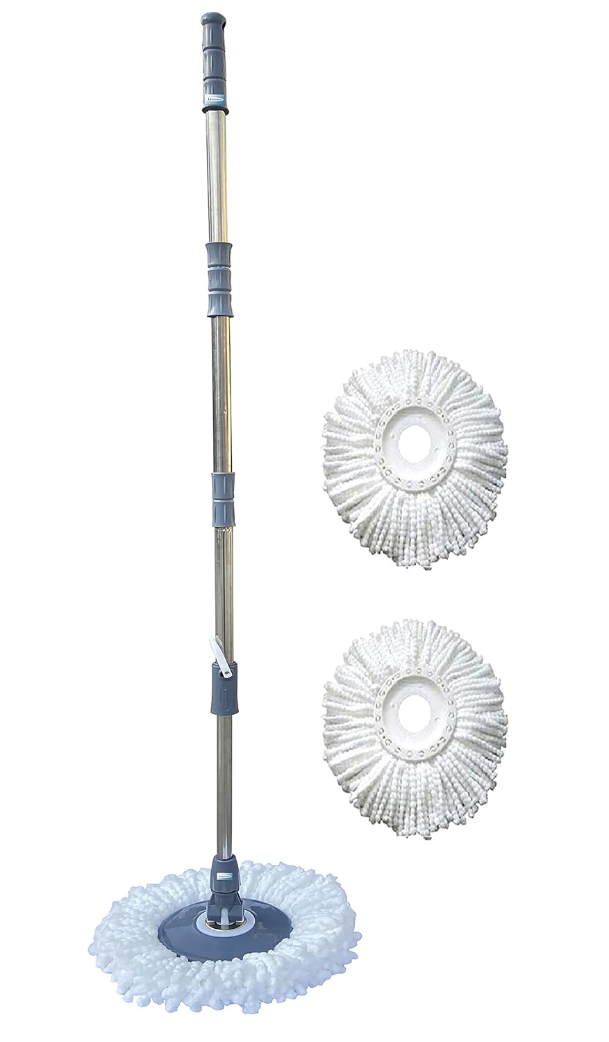 Livronic® Classic Grey Mop Stick India's Biggest Rod Set Easy to fit
