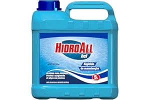 HidroAll Algicida Manutenção para Piscinas HCL 5 Litros