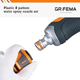GRIFEMA GE1303-1 8 Pattern Hose Nozzle Set High Pressure Garden Sprayer view 3