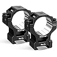 DISCOVERYOPT Precision Scope Rings, Precision Pre-lapped Riflescope Mounts for Picatinny Rails