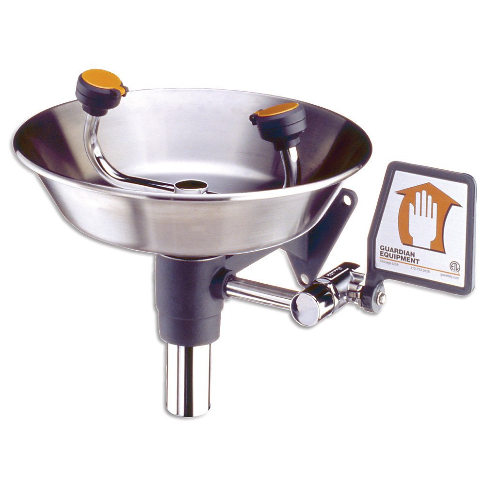 Guardian G1750 Eye/Face Wash With StayOpen Ball Valve Wall Science