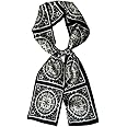 Silk Head Scarf for Hair Fashion Headwrap for Women Lightweight Neck Tie