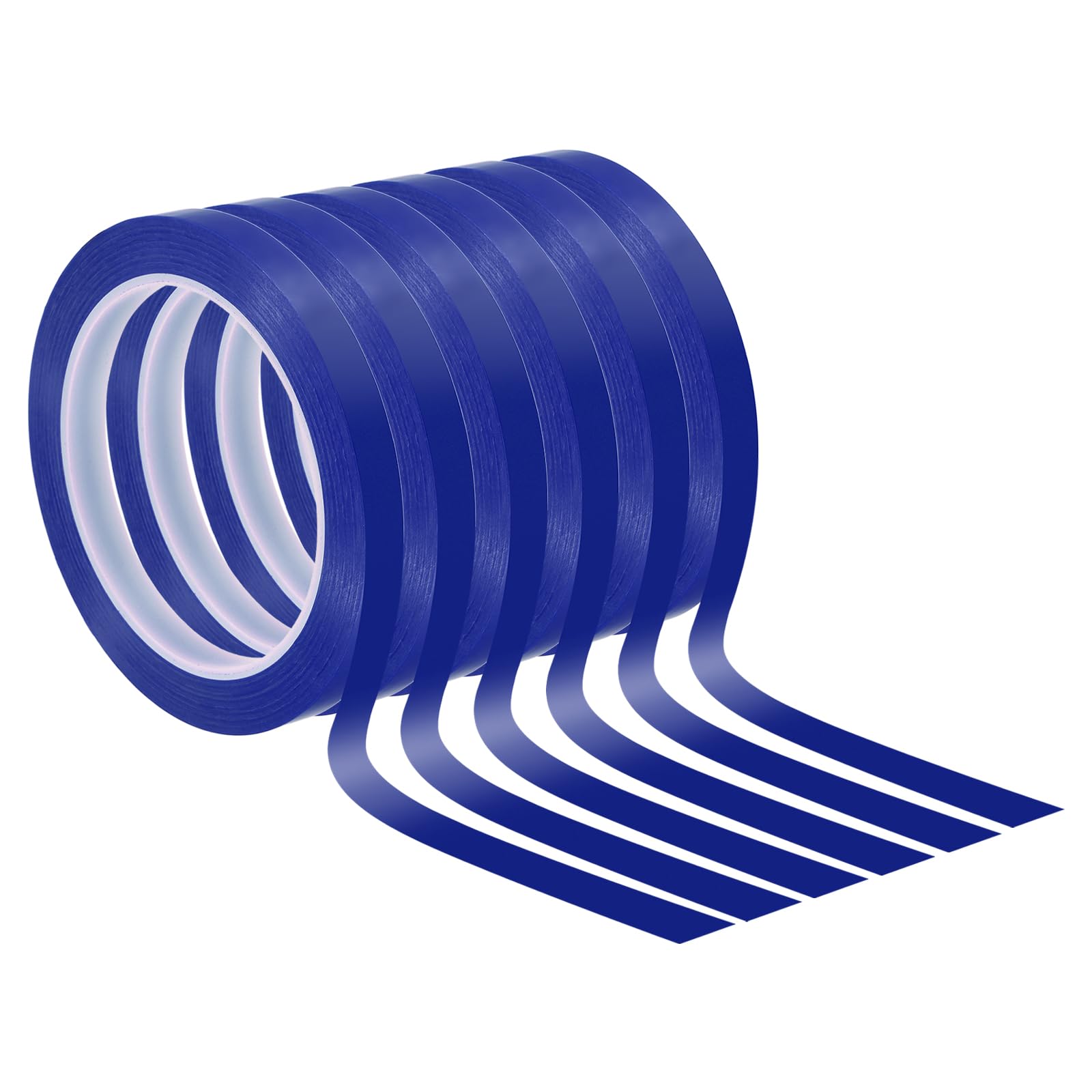 PATIKIL 3/8" Whiteboard Tape, 6 Pack Thin Dry Erase Tape for Graphic Chart Marking DIY Art, Blue