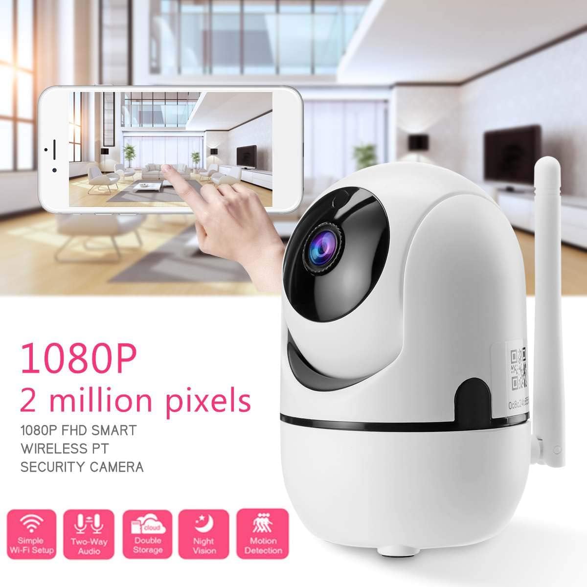 Cámara IP 1080p Inteligente Wireless Audio WiFi Seguridad CCTV Cámara Cámara IP 1080p Inteligente Wireless Audio WiFi Seguridad CCTV Cámara