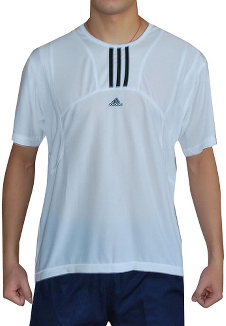 ADIDAS Clima Mens DriFit Running Tee T Shirt White (Size XXL