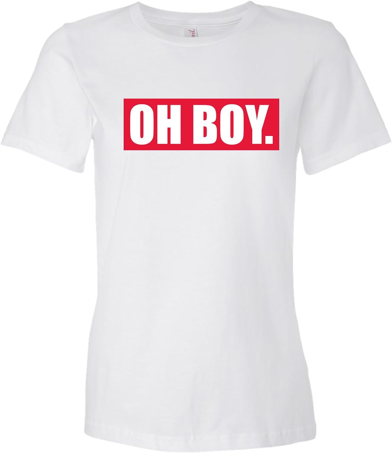Oh Boy Funny Cool Cartoon Womens Ringspun T Shirt Kitilan