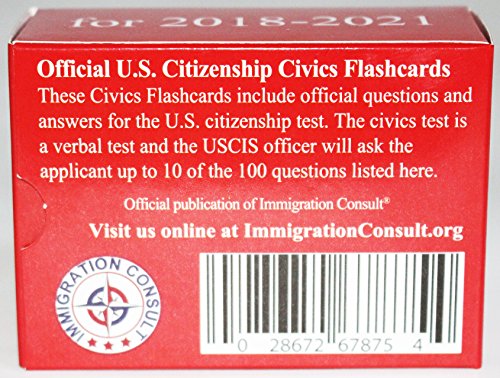 naturalization for exam the US flash for test Citizenship cards civics