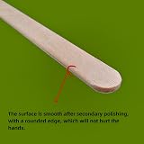 ZHIYE Natural Wooden Lollipop Sticks 50pcs 93x10x2mm Smooth Edges Craft view 4