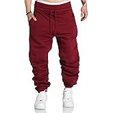Lasjixion Men's Sweatpants Joggers Wortkout Tapered Casual Sweatpants for Men with Pockets