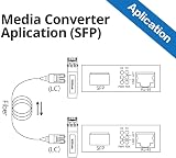 10Gtek 2 Pack Gigabit Ethernet Media Converter with 1Gb SFP SX LC Module 550m view 4