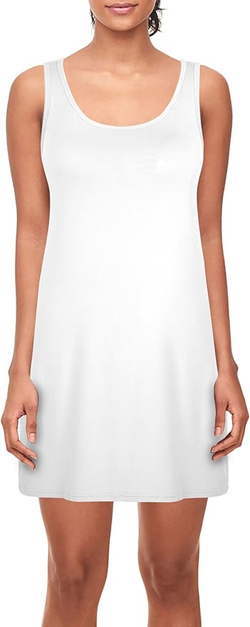 DYLH Nightgowns Womens Cotton Night Shirts Shelf Bra Sleeveless Sleep Dress S-XXL: Amazon.co.uk 