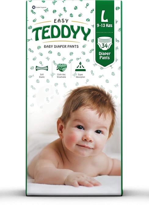 Teddyy Baby Easy Large Diaper Pants (Pack of 34)