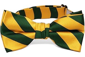 tiemart Boys' Striped Bow Tie