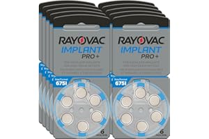 RAYOVAC® Implant Pro Size 675 Hearing Aid Batteries (60 Batteries)