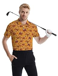 Xdceu Funny Golf Shirts for Men - Thanksgiving Golf