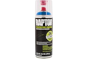 U-POL RAPTOR UP4889 Blue Bedliner 13.02 Oz 2K Aerosol, 400ml