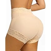 Stoto Fajas Colombianas Moldeadoras Butt Lifting Panties Shapewear for Women Tummy Control Body Shaper Curvy Faja Shorts (Beige, Small)