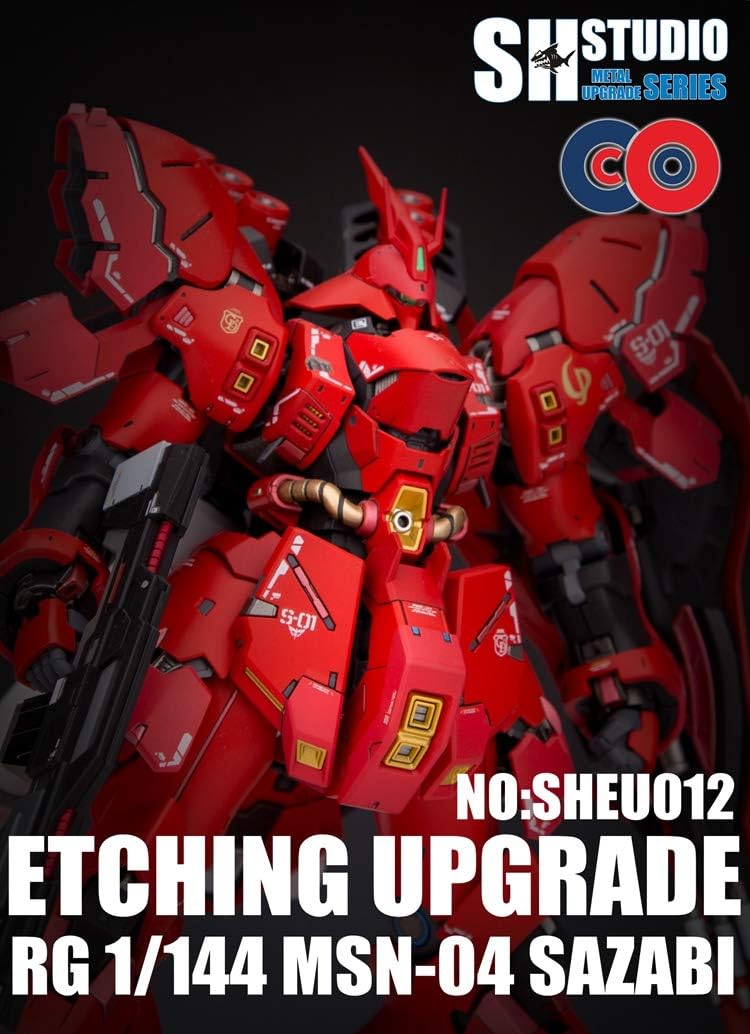 SH Studio Gundam 1/144 RG Sazabi ver ka Photo-Etching Matel Detail up Parts