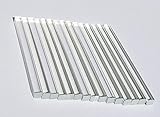 15 Pcs 1/4” x 1/4" x 4” Long Square Clear