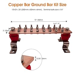 Copper Grounding Bar Kit for General