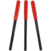 KUNGJUER 3Pcs Thread File Set, Thread Restoring Chaser Files Metric and SAE | Thread Restorer File Set High Carbon Steel Thread Repair Tool for Thread Repair File Set, Thread Cleaner Tool