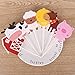 Wolpark 25 PCS Glitter Farm Animal Cake Topper Old Macdonald had a Farm Animal Cupcake Toppers for Farm Themed Birthday Baby Shower Children's Day Party Supplies Decorations